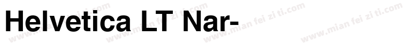 Helvetica LT Nar字体转换